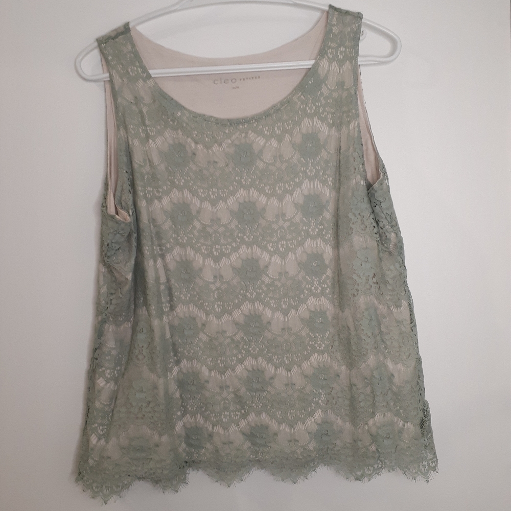 Cleo XL pastel green tank